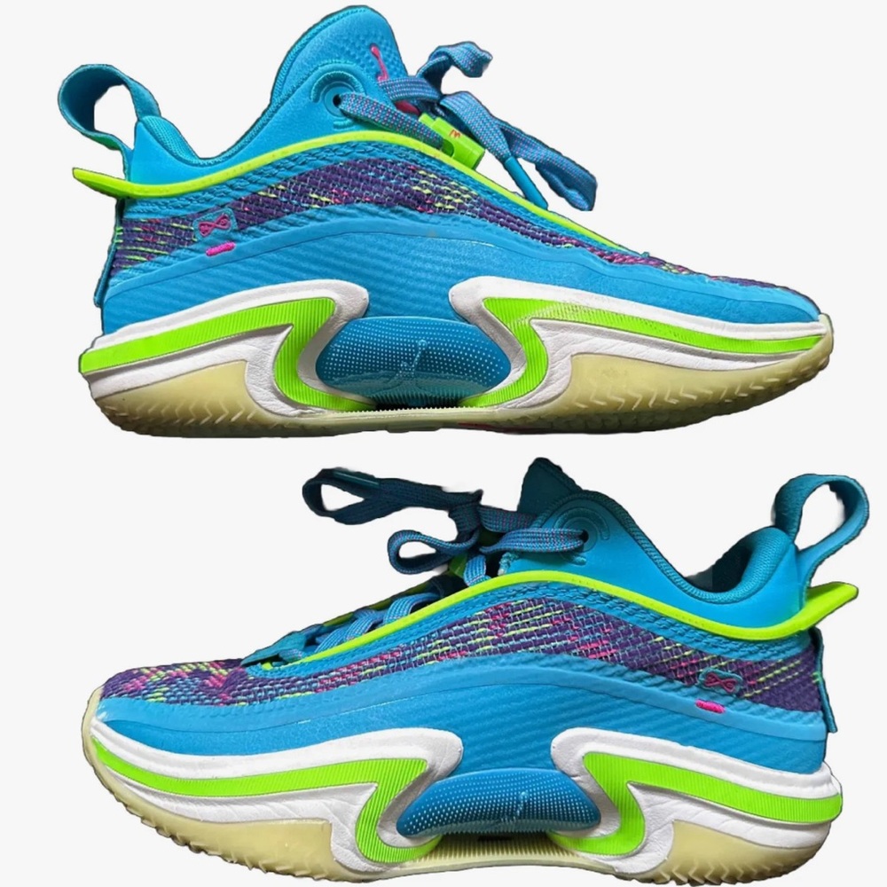 Luka Doncic X Air Jordan 36 low in laser blue/electric green 5.5 DN4196